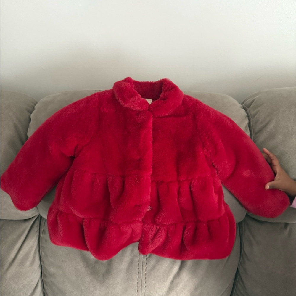 First Impressions Vibrant Red Puffer Jacket